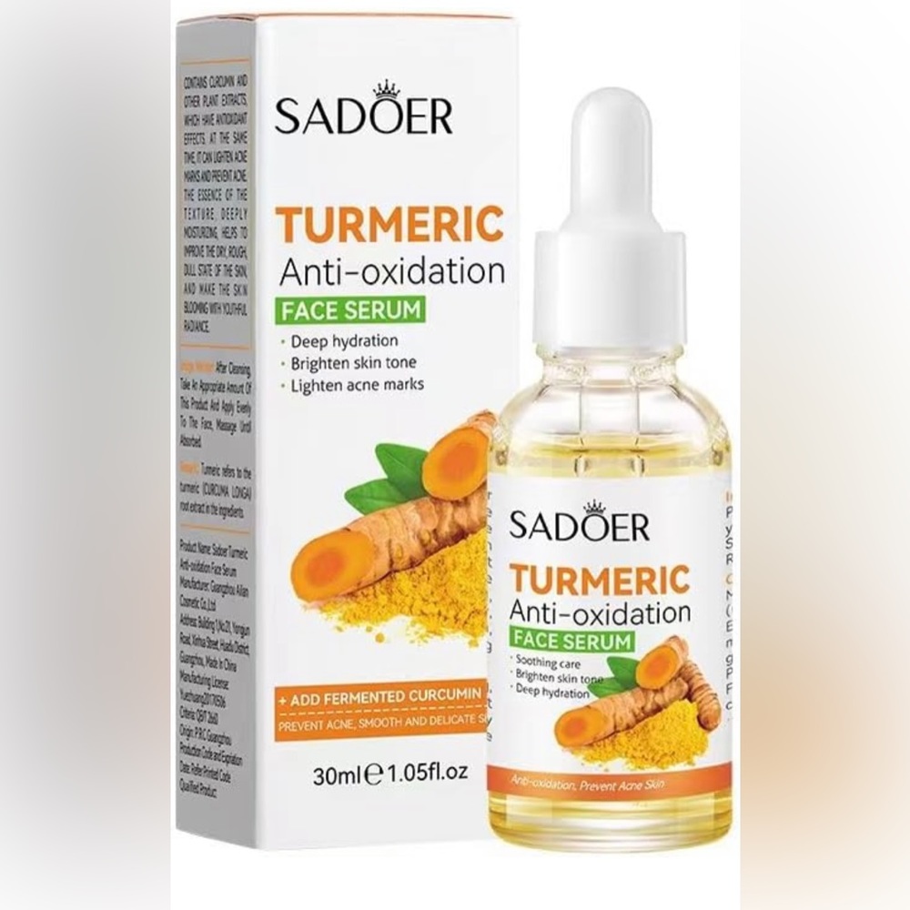 Turmeric, anti-oxidation Face Serum | Facial treatment essence 1.05oz/30ml